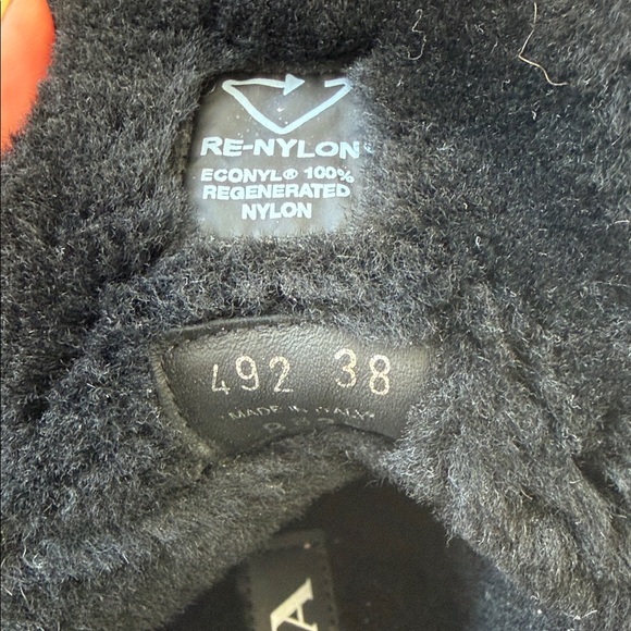 Prada Black Fur-Trim Lace-Up Winter Ankle Boots - Picture 5 of 5